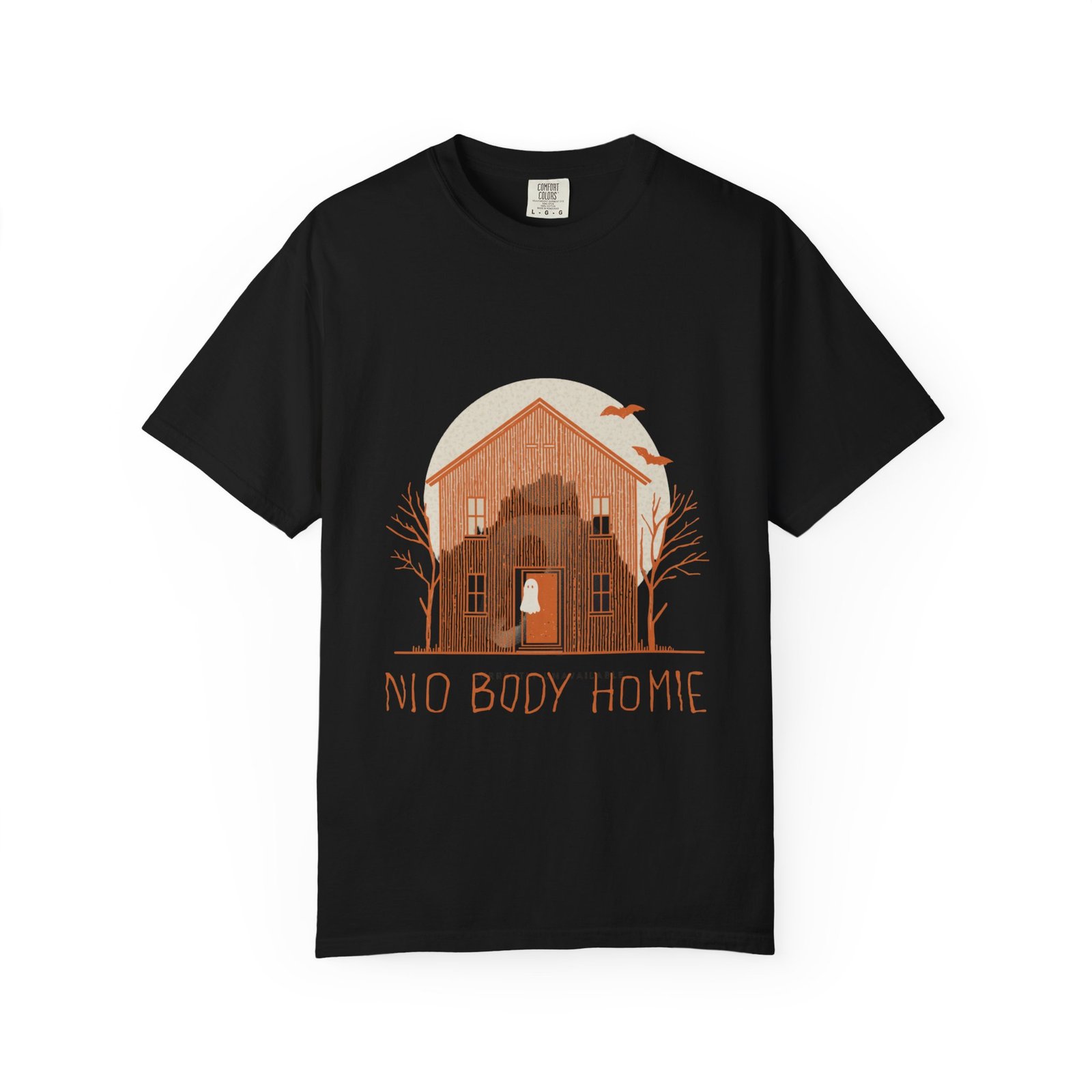 No Body Home T-Shirt – Funny Ghost Haunted House Halloween Tee - Image 29