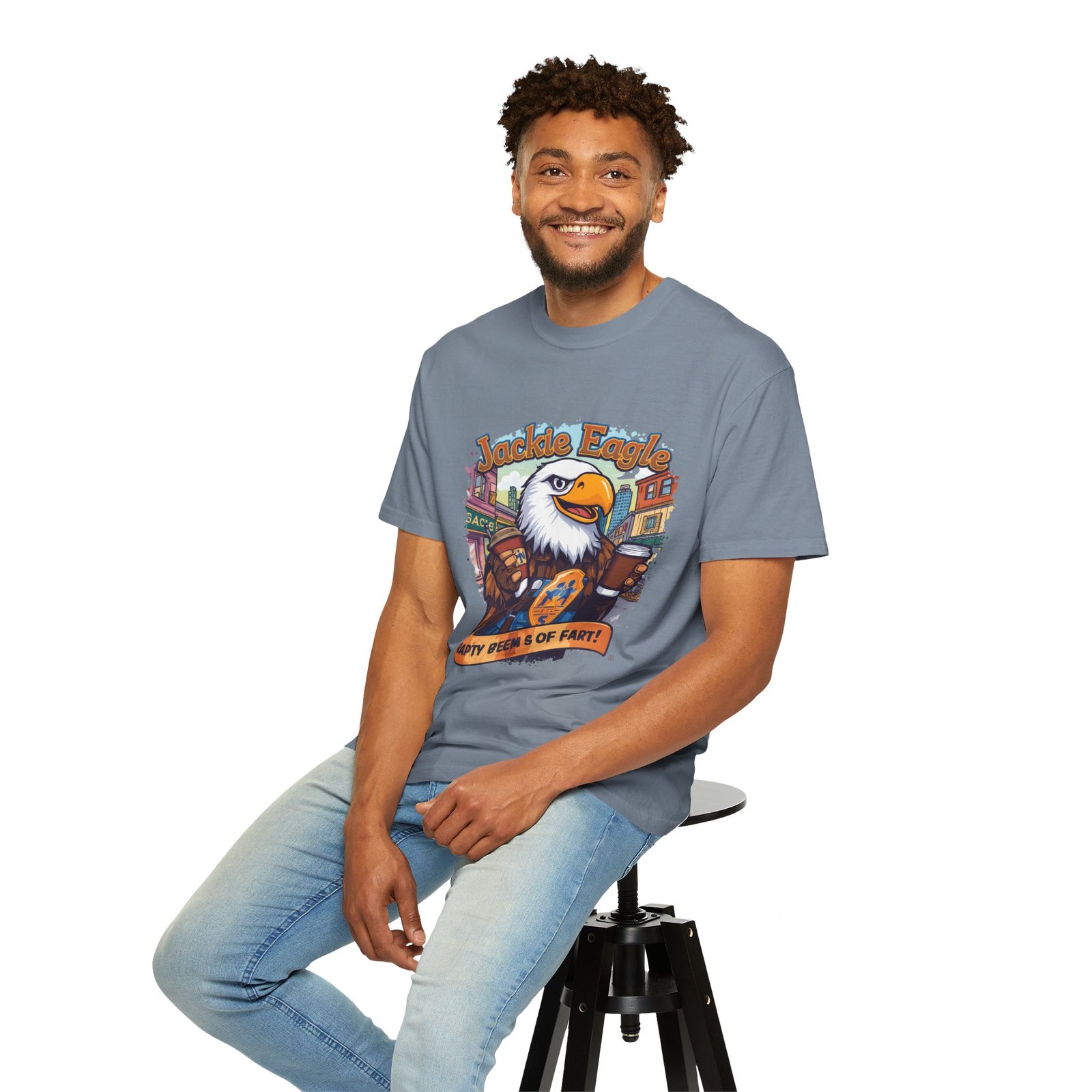 Jackle Eagle 'Party Veers 5 Of Part' Graphic T-Shirt — Vintage Eagle Brewery Design - Image 21