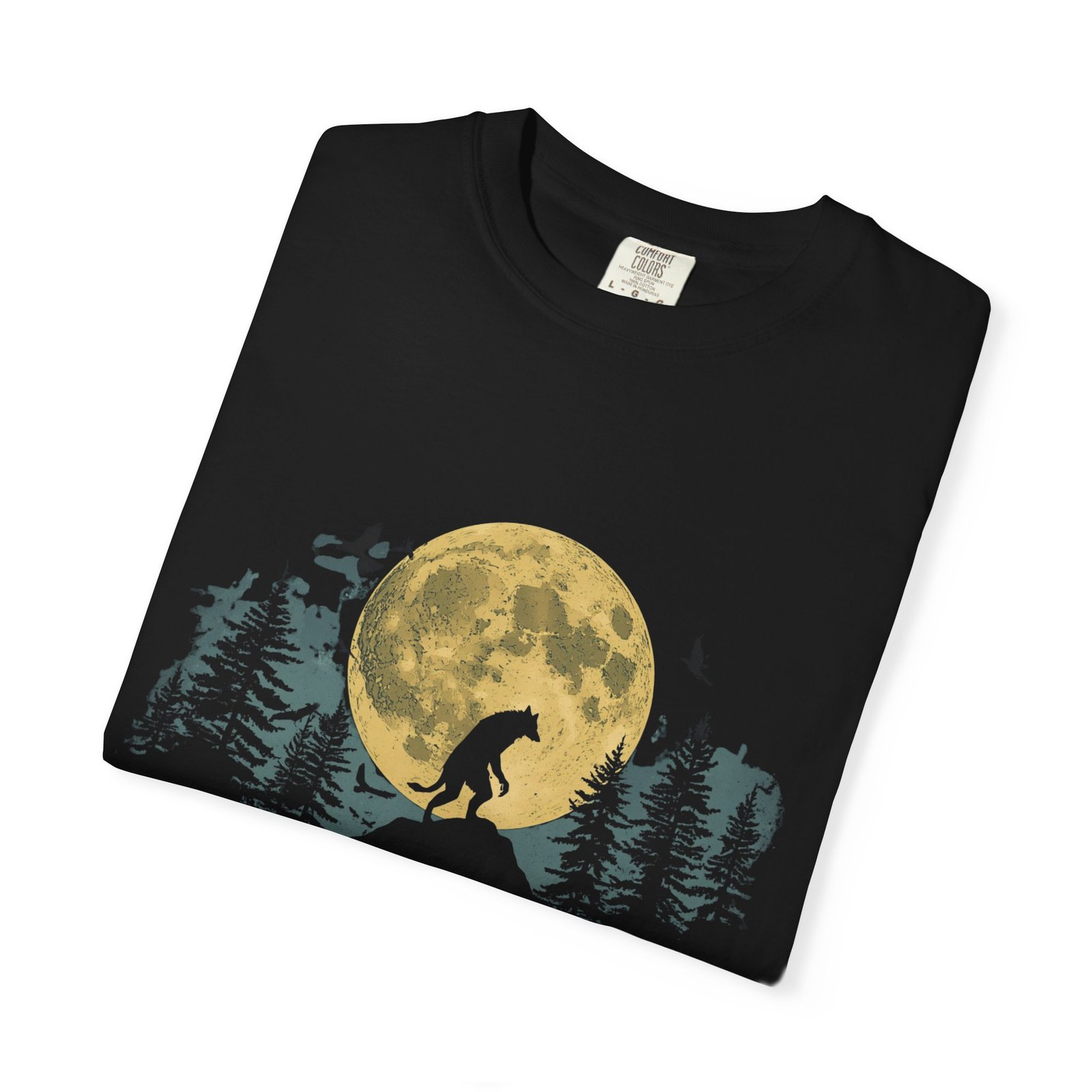 Never Trust The Full Moon Werewolf Graphic T-Shirt | Vintage Horror Moon Tee - Image 44