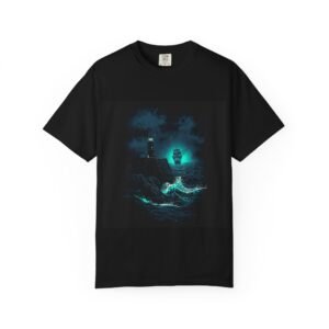 Mystic Lighthouse Night Ocean T-Shirt