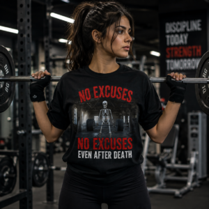No Excuse Gym motivation T-shirt