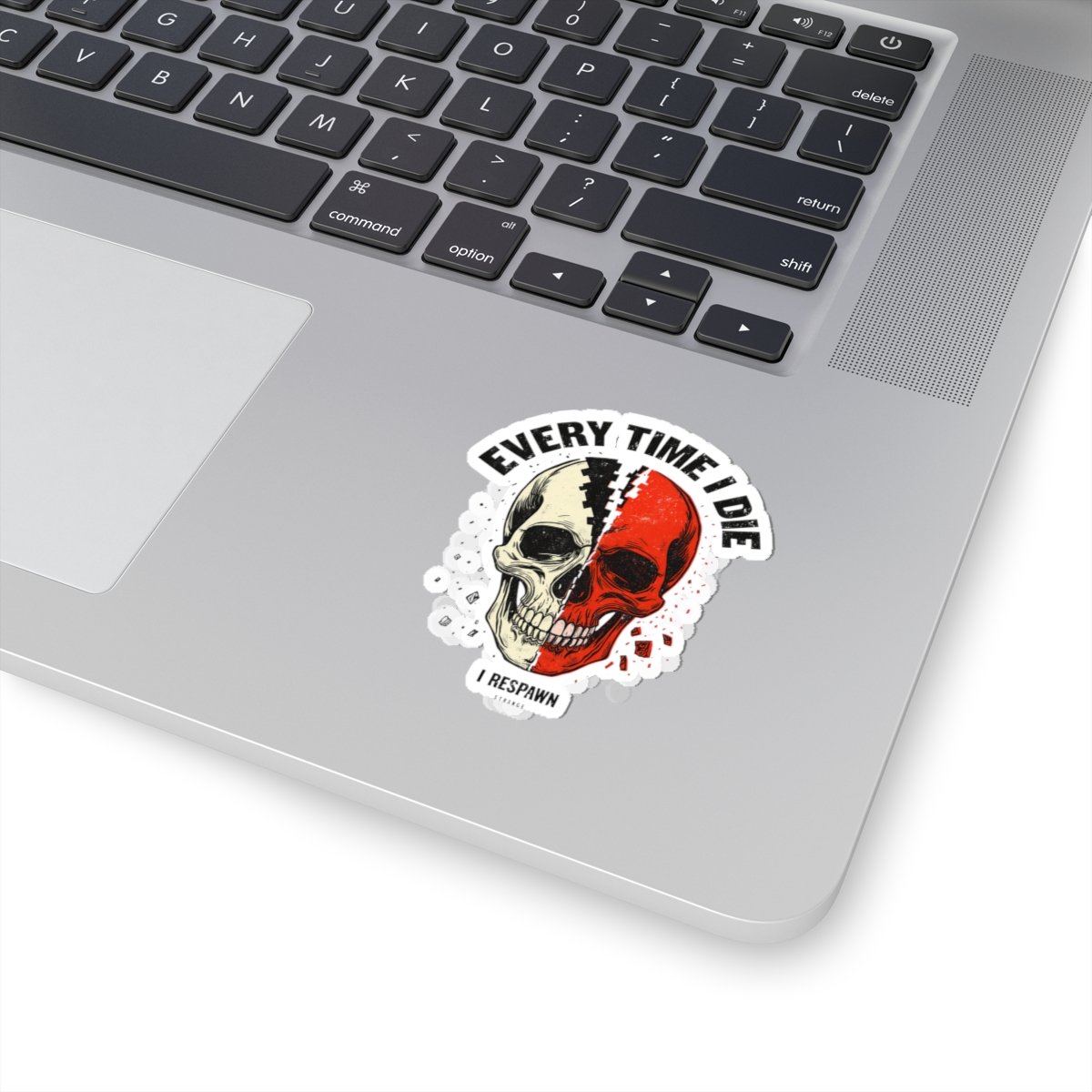 Kiss-Cut Stickers — “Every Time I Die / I Respawn” Skull Gaming Sticker - Image 2