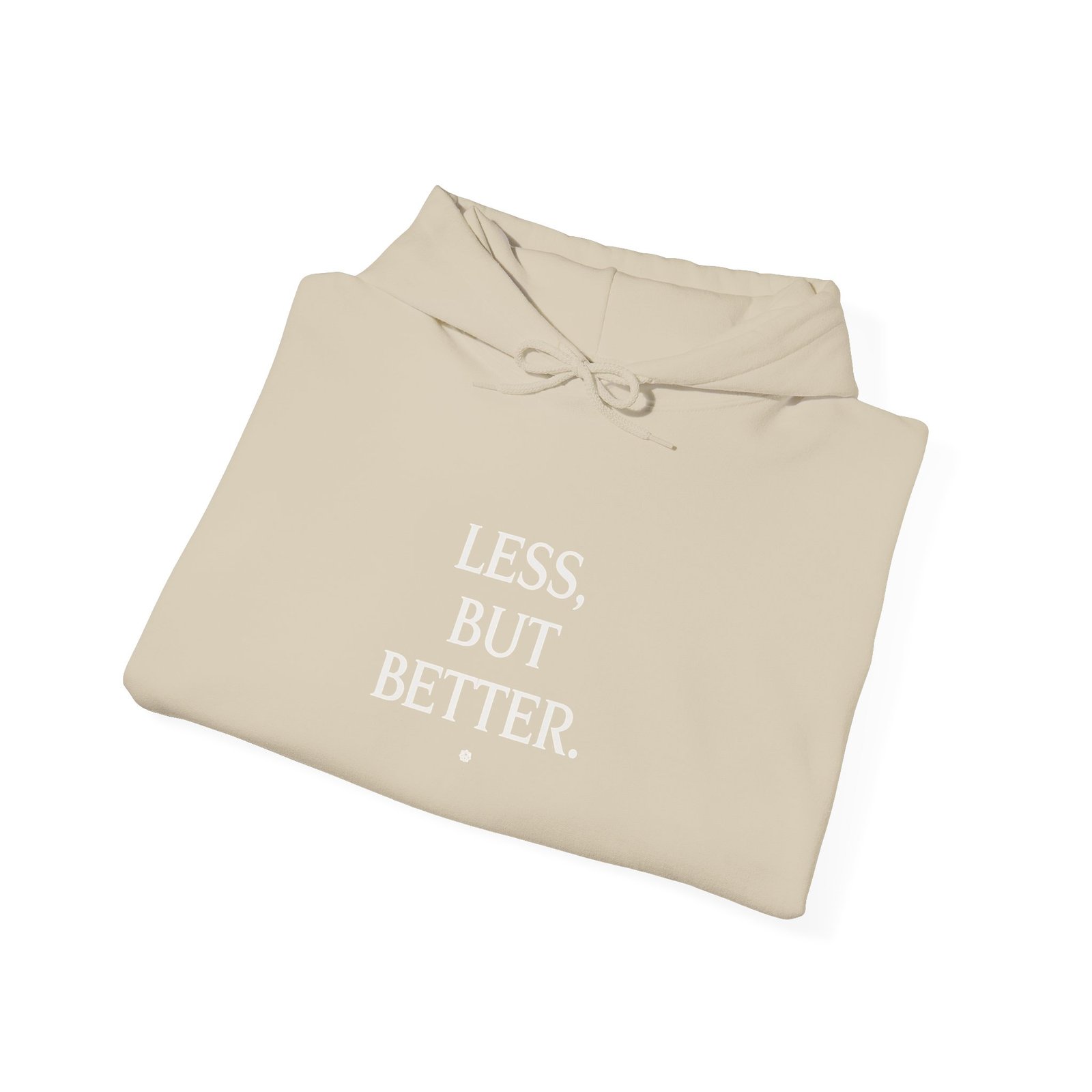 Less But Better Hoodie – Minimalist Typography Streetwear - Image 8
