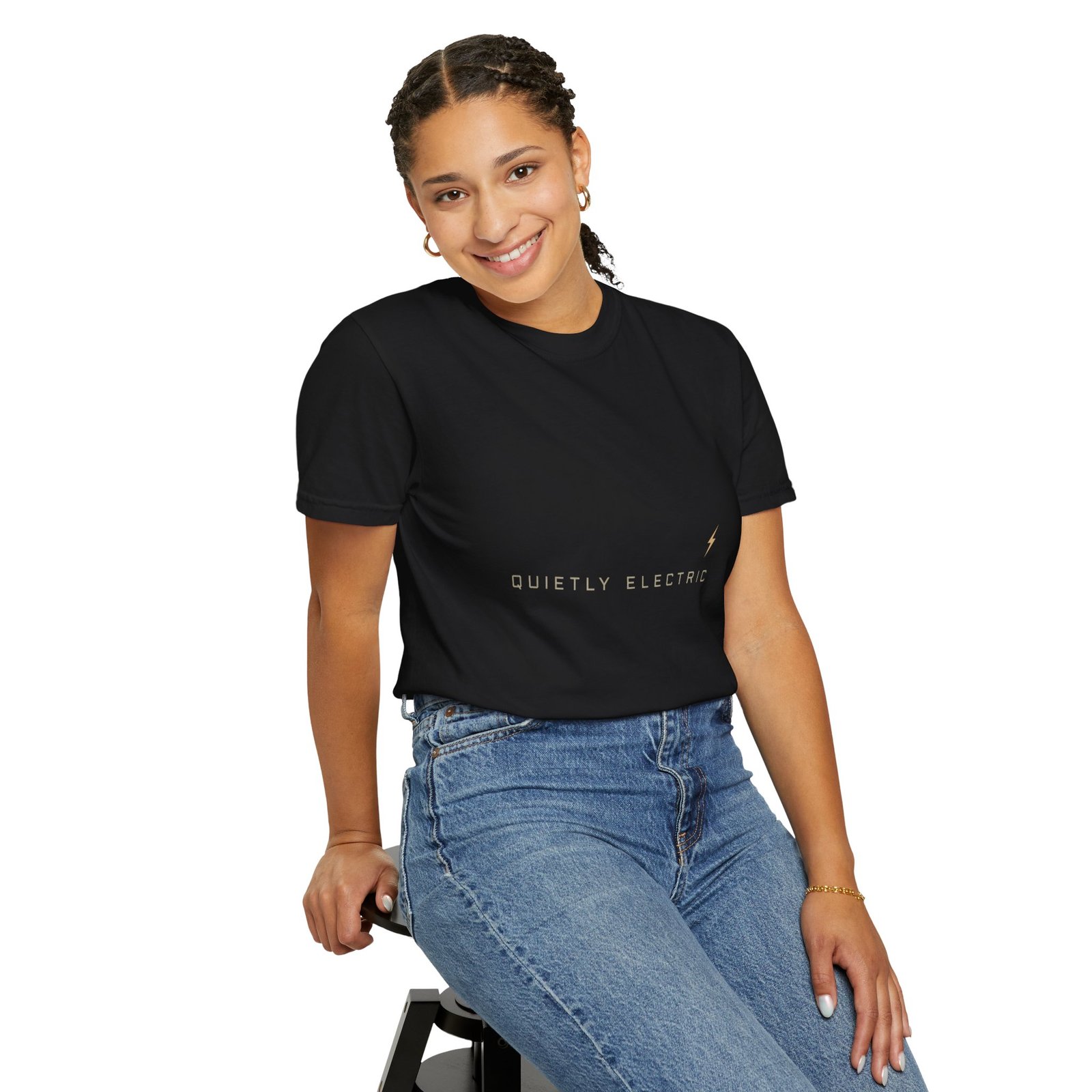 Quietly Electric T-Shirt – Minimalist Lightning Graphic Tee - Image 18