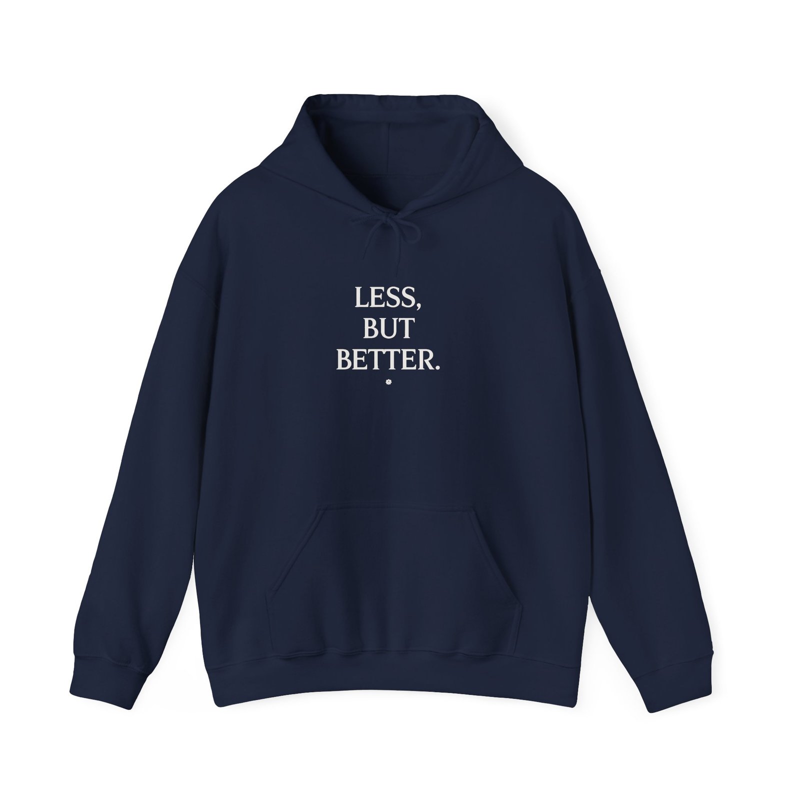 Less But Better Hoodie – Minimalist Typography Streetwear - Image 9