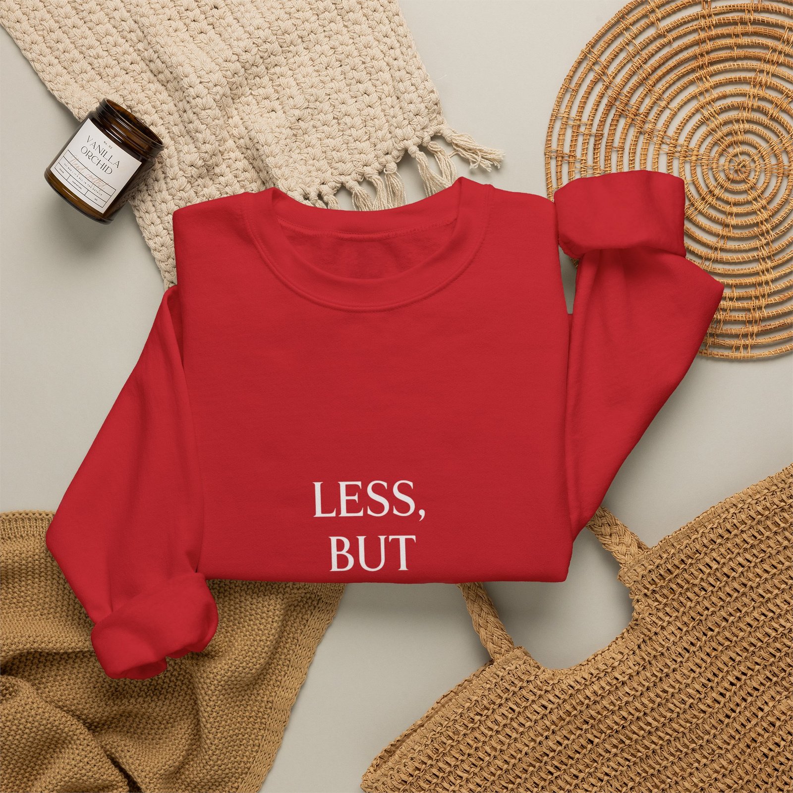 Less, But Better Sweatshirt – Minimalist Inspirational Crewneck - Image 20