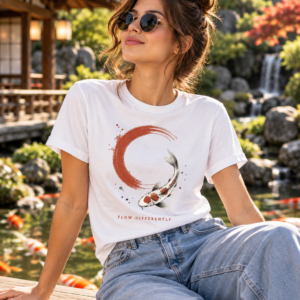Flow Differently Koi Fish T-Shirt